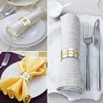 thumbnail image 3 of Servilleteros, servilleteros redondos de Metal dorado, hebillas para decoración de mesa, boda, cena, fiesta, juego de 4, 3 of 5