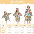 thumbnail image 4 of FORMRS Wearable Blanket Hoodie with Sleeves for Kids Cozy Flannel Sweatshirt, Colorful Stars, 4 of 7
