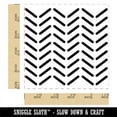 thumbnail image 2 of Herringbone Pattern Square Rubber Stamp Stamping Scrapbooking Crafting - Small 1.25in, 2 of 7