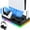 Black, variant on Cooling Stand for Playstation 5 Console Disc/Digital Edition, Cooling Station w/Controller Charger, 16 Games&Media Remote Holders, RGB Led Lights,Vertical Gaming Base for PS5 Accessories White