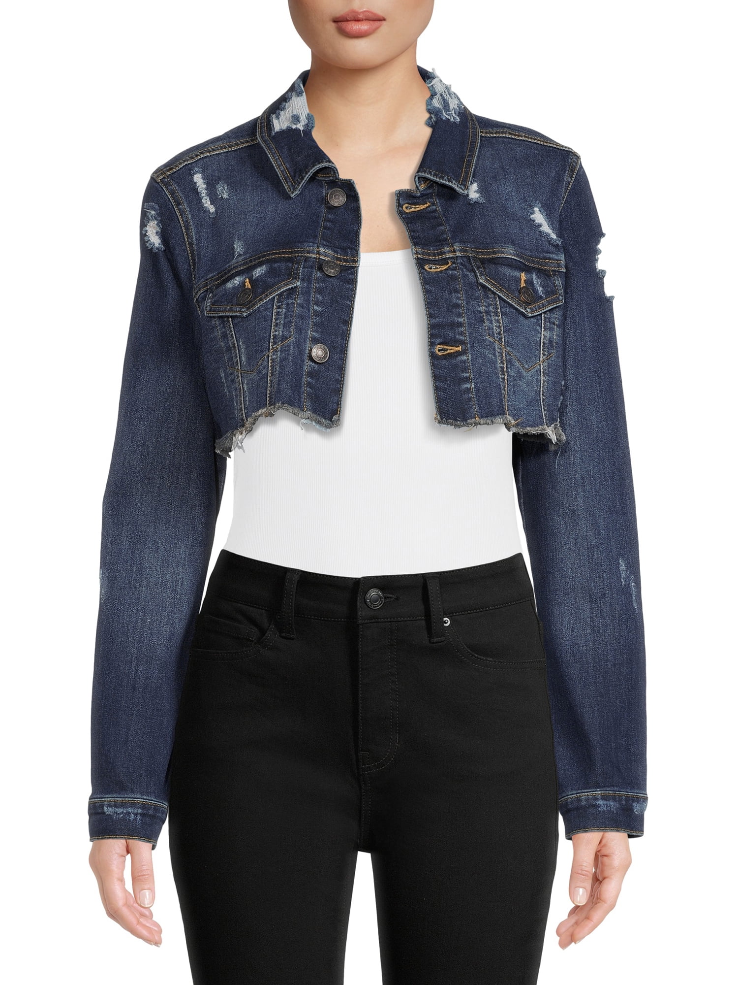Madden NYC Juniors' Cropped Denim 