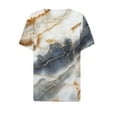 thumbnail image 6 of JTZGDY Cute Marble Pattern Print Shirts for Women Dressy Casual Summer Short Sleeve Button Down Henley Tops Trendy Oversized Tunic Blouses Dark Gray#02 XXXL, 6 of 7