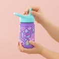 thumbnail image 5 of JoyJolt Kids Water Bottle with Straw Lid, 12oz Stainless Steel Reusable Tumbler for Toddlers, Girls, Boys, or Teen, Vacuum Insulated Water Bottle for School, Travel, and Outdoors, Leakproof, Purple, 5 of 8