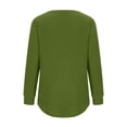 thumbnail image 5 of Usmixi Winter Sweatshirt for Women Womens Fleece Sweatshirt Casual Solid Long Sleeve Crewneck Sweatshirt Pullover Sweater Loose Ladies Plush Tops Blouses 2023 Sweatshirt, 5 of 7