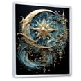 thumbnail image 2 of Designart "Crescent Moon and Stars Symbols" Symbols Floater Framed Canvas Print, 2 of 7