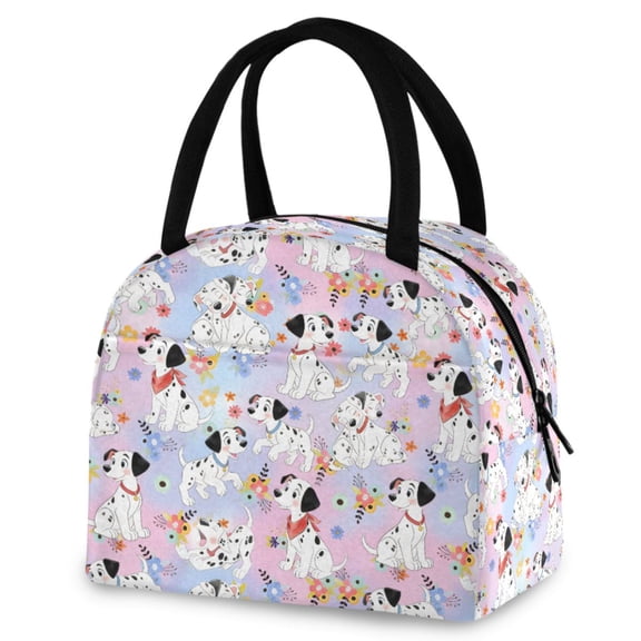 ALAZA Funny Dalmatian Dog Insulated Lunch Box Reusable Cooler Tote Bag Work Office Picnic