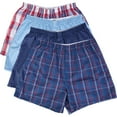 thumbnail image 2 of Mens Woven Boxers, 4 pack, 2 of 2