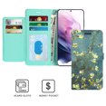 thumbnail image 3 of CoverON For Samsung Galaxy S22 Plus Wallet Case, RFID Blocking Vegan Leather 6x Card Slot Holder Cover Flip Folio Phone Pouch, Almond Blossom Art, 3 of 7