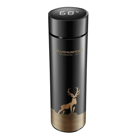 

Yaman Glass Bottle 500ML Thermosflasche Intelligente Temperaturanzeige Flasche Smart Coffee Cup stainless steel