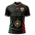 thumbnail image 4 of Mexico 2026 Soccer Cup Jersey for Men, V-Neck Short Sleeve T-Shirt, Retro Cactus & Sun Graphic Sports Soccer Top, Quick Dry Breathable Fan Support Tee, Athletic Casual Summer Shirt 1Pc Black L, 4 of 4