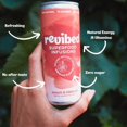 thumbnail image 4 of Revibed Energise Peach and Hibiscus Lightly Sparkling Water 250ml, British Import (Pack of 6), 4 of 5