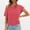 Red, variant on SEMPAI Women's Off Shoulder Crop Top Ruched Asymmetrical Dolman Short Sleeve Short Length Blouse Casual T Shirt Versatile
