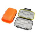 thumbnail image 4 of 12 Grids Compartments Fishing Lures Organizers Waterproof Box Fishing Tackle Hooks Organizers Holder Case Container Box Orange, 4 of 4