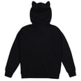 thumbnail image 7 of Bear Heart & Rainbow Youth Black Long Sleeve Hooded Sweatshirt With 3D Ears-Small, 7 of 7
