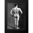 thumbnail image 2 of Vintage Muscle Men 11x14 Black Modern Framed Museum Art Print Titled - Bodybuilders Back, 2 of 5