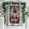thumbnail image 5 of Diceymbol Christmas Door Cover Decoration 35x70 Inch Holiday Polyester Door & Wall Decor Festive Front Entry Display for Xmas Parties, 5 of 7
