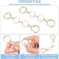 thumbnail image 4 of 2 Pcs Bag Chain Extender Moon Shape Purse Strap Extender for Shoulder Bag White Alloy Chain Strap Extender Replacement Accessory Bag Chain Straps Charms Handbag Pouch, 4 of 4