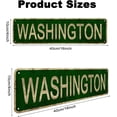 thumbnail image 2 of Washington Sign, America State Name Vintage Metal Tin Sign, Wall Decor for Office/Home/Classroom 4x16 Inches, 2 of 7