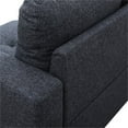 thumbnail image 6 of Hommoo Flannel 4-Seat L-Shape Sectional Couch Sofa, Living Room Furniture Sets, Black Grey(No Ottoman), 6 of 6