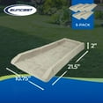 thumbnail image 3 of Suncast SB24 Decorative Rain Gutter Downspout Splash Block, Light Taupe (5 Pack), 3 of 7