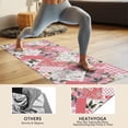 thumbnail image 4 of Pioneer Flower Floral Print Pattern Hot Yoga Mat Towel Non Slip for Hot Yoga - Quick-Drying Yoga Mat Cover with 4 Corner Pockets with Travel Bag - Hot Yoga Towel Non Slip 70"x26", 4 of 6