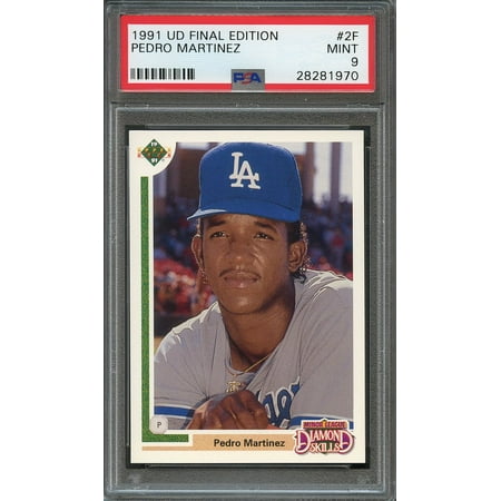 - 1991 upper deck final edition #2f PEDRO MARTINEZ boston red sox rookie PSA 9