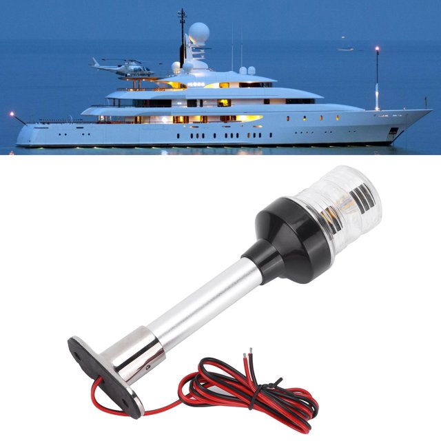 Luz de navegación ANGGREK lámpara de navegación de Poste de aluminio 8 pulgadas DC12V-24V 5W