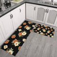 thumbnail image 2 of Pioneer Flower Floral Print Pattern Kitchen Rugs Sets Of 2, Anti Fatigue Non Slip Washable Floor Mats for Kitchen Sink Laundry, 17X30 Inch + 17X47 Inch, 2 of 6