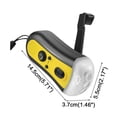 thumbnail image 3 of Emergency Hand Crank Radio with LED Flashlight for Camping,Survival Hand Crank AM/FM Emergency Weather Radio,Rechargeable USB Phone Charger, SOS Alarm,LED Bright Flashlight,for Outdoor Camping,Hiking, 3 of 8