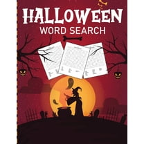 Halloween Word Search: Puzzle Activity Book For Kids and Adults Halloween Gifts, (Paperback)