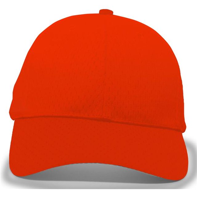 Pacific Headwear 805M.029.OS Coolport Mesh Hook & Loop Adjustable Cap, Orange - One Size