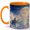 Orange, variant on Moon Boat Dream 11oz Ceramic Mug, Cloud Sea Fantasy Art