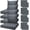 DarkGrey, variant on All Smiles 8-Piece Waterproof Patio Furniture Cushion Covers,Replacement Seat Slipcover Set for Outdoor Chair (No Insert),24x24 & 24x20,Orange