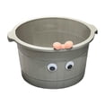 thumbnail image 4 of Cubo de masaje para pies, para lavarlos y pedicura (8,66 pulgadas de ), versátil, ideal para regalar, para relajarse en casa, para hombres y Gris, 4 of 8