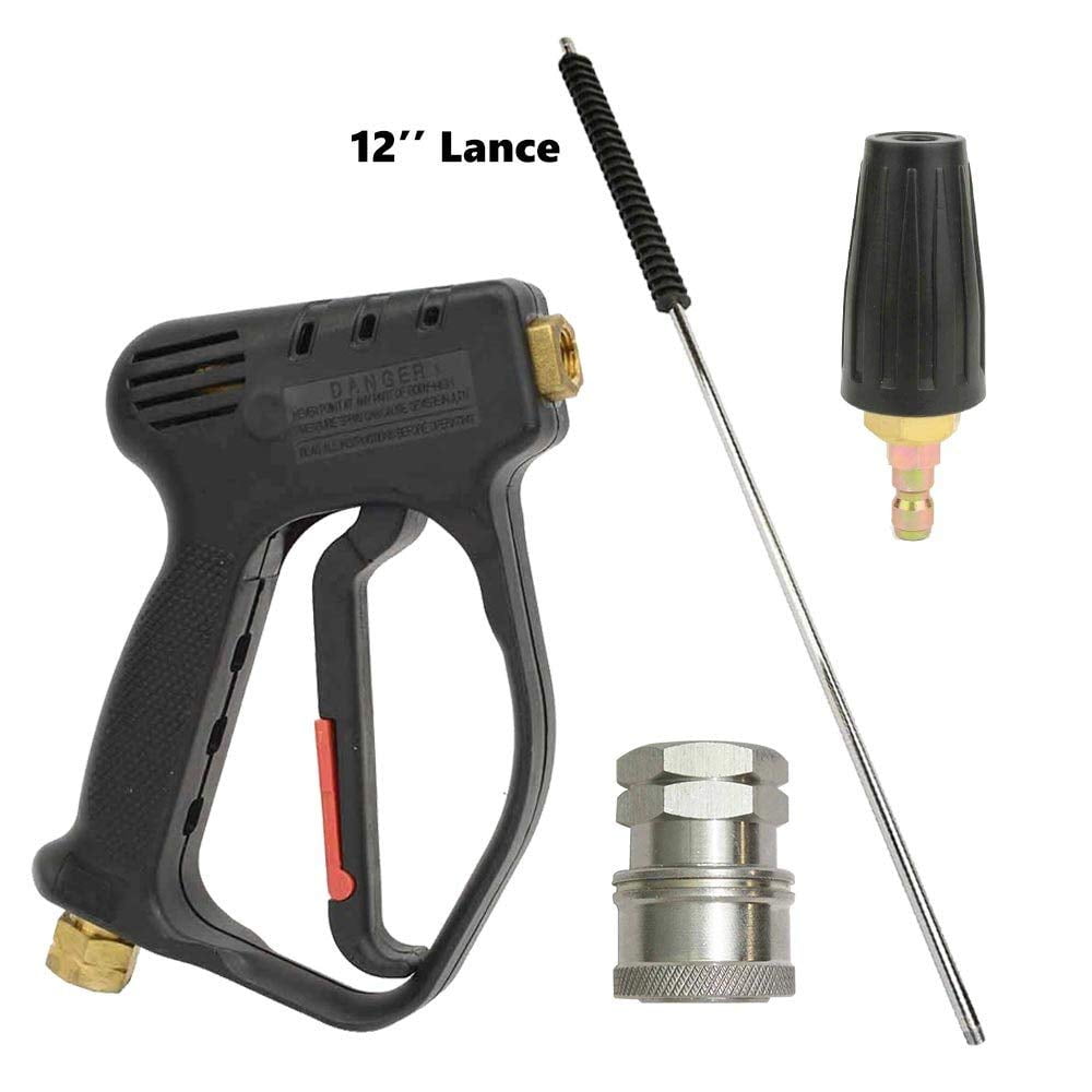Details about   Up to 4500 PSI High Pressure Power Washer Spray Gun Lance Jet 7 Nozzles Tip Set 