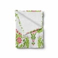 thumbnail image 2 of Damask Soft Flannel Fleece Throw Blanket, Floral Arrangement Damask Green Foliage Design Print, Cozy Plush for Indoor and Outdoor Use, 50" x 60", Green Coral Pale Mauve, by Ambesonne, 2 of 6