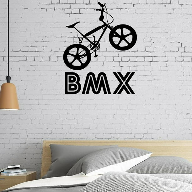 Vinyl Wall Decal BMX Bike Biker Teenage Teen Boy Room Decoration Art Sticker Walmart