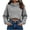 Gray, variant on LEKWK Cropped Hoodie Women Long Sleeve Warm Athletic Sweatshirts with Pocket Relaxed Fit Fall Winter Activewear for Casual Everyday Workout Gym