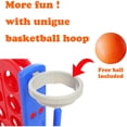 thumbnail image 4 of SDADI Giant 64 Inch 4-In-A-Row Game and Basketball Floor Game, Blue and Red, 4 of 10