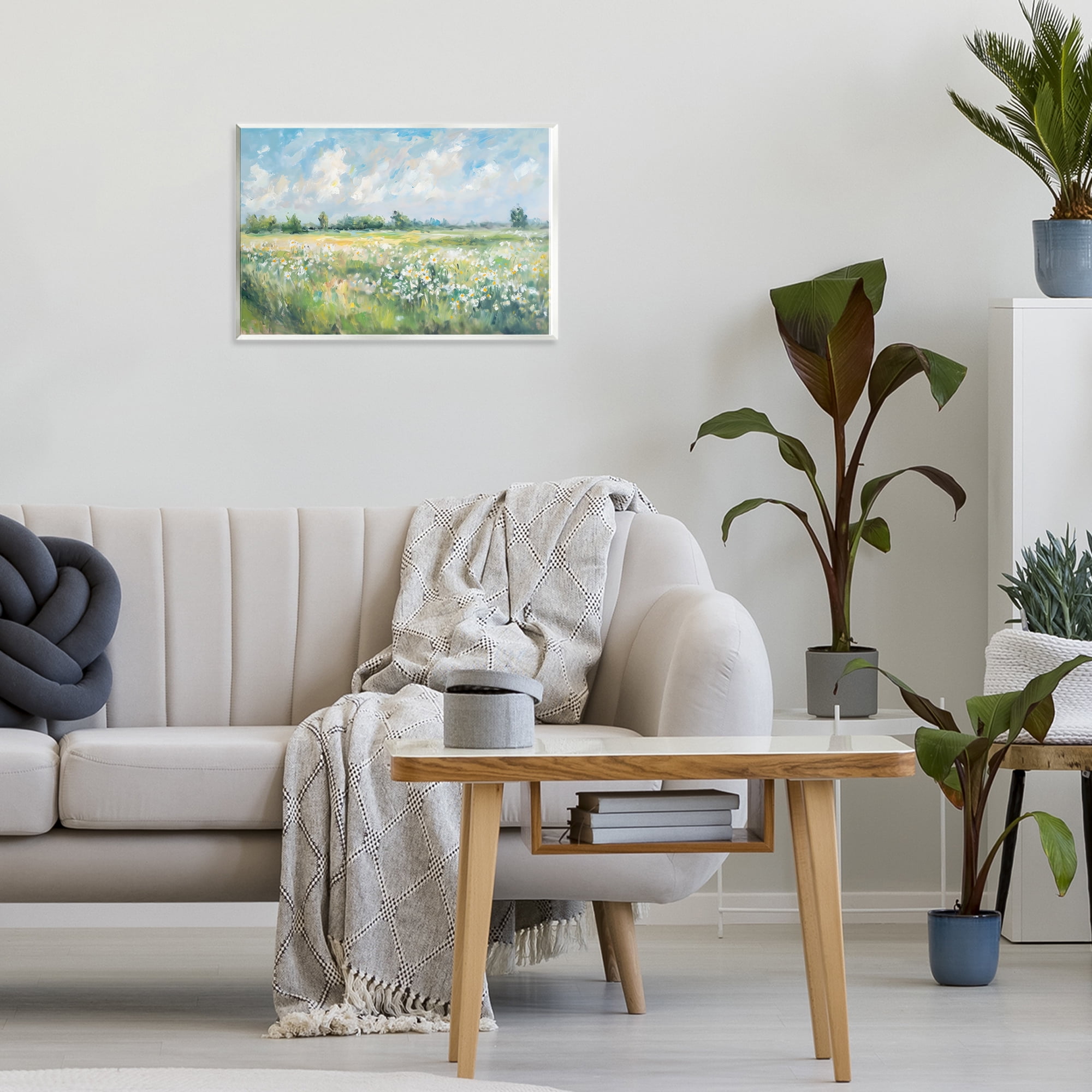Stupell Industries Daisy Field Landscape Impression Wall Plaque Art, design by Creative Studio