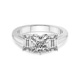 thumbnail image 4 of IGI Certified 2 Carat Heart Shape Lab Grown Diamond Engagement Ring | 14K White Gold | Lauren Three stone Emerald Shape Side Lab Diamond Ring | FG-VS2-VS2 Quality Friendly Diamonds, 4 of 6