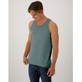 thumbnail image 4 of Hanes Unisex Garment Dyed Cotton Tank Cypress Green S, 4 of 7