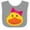Heather and White, variant on Inktastic Duck Girls Girls Baby Bib