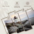thumbnail image 6 of Elephant Stock Coastal Castle Hill Lighthouse Wall Art - Horizontal Multi Panel Canvas - Living Room Wall Decor - Nautical Multi Panel - Gray And Brown Decor - 43" x 27", 6 of 8