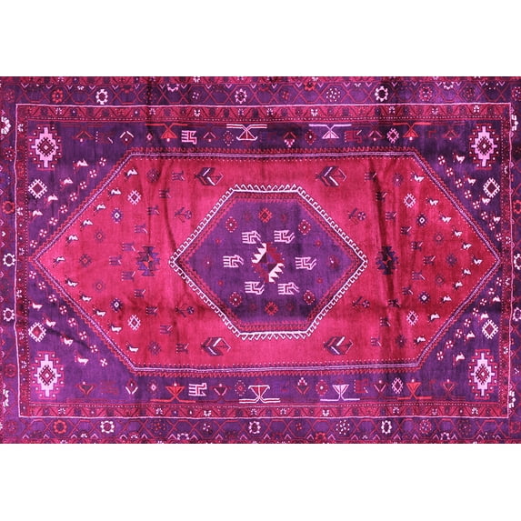 Ahgly Company Indoor Rectangle Persian Pink Traditional Area Rugs, 3' x 5'