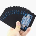 thumbnail image 2 of Shipease Black Poker Playing Cards Pack Of 1 | For Adult - Waterproof Playing Cards Pvc Poker Table Cards Classic Magic Tricks Tool | Playing Cards Are Highly Durable & Long-Lasting | Use For Party, 2 of 5