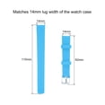 thumbnail image 2 of Uxcell Rubber Watch Band 14mm, Replacement Rubber Watch Strap, Sky Blue, 2 of 4