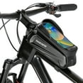 thumbnail image 1 of Bolsa de bicicleta Bolsas impermeables para montaje de teléfono de bicicleta, bolsa de tubo superior con marco frontal con pantalla táctil, funda de soporte para teléfono, bolsa de almacenamiento de h, 1 of 7
