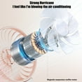 thumbnail image 6 of Limited Time Deal karymi Portable Handheld Fan Portable Fan Rechargeable 2000mAh Adjustable 4 Speed Wind Display Electricity in Real USB Rechargeable Foldable Fan with Power Bank Home Decor, 6 of 8