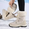 thumbnail image 3 of Dumajo Women's Snow Boots Waterproof Slip Resistant Anti-Slip Cold Weather Winter Shoes, 3 of 10